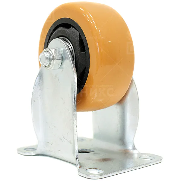 Колесная опора d75 неповоротное FCM 42, PVC, полиуретан (Medium) 4021075PVC г\п 80 кг