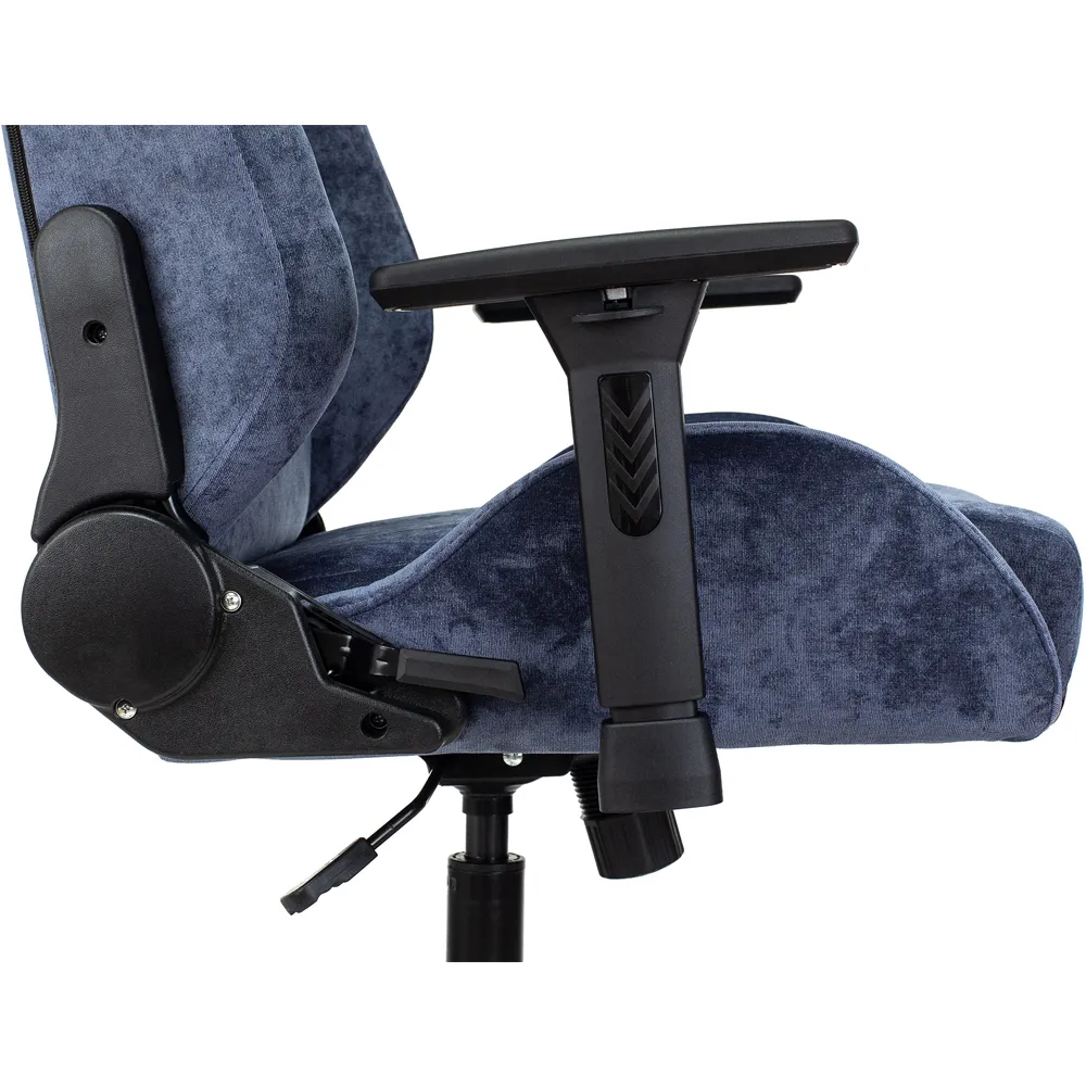 Кресло Бюрократ Knight N1 Fabric синий Light-27 с подголов. крестов. металл