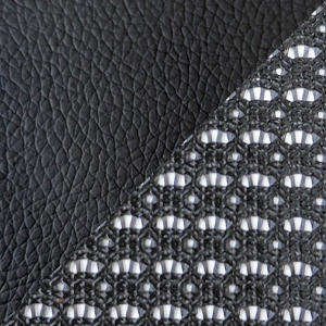Экокожа Extra черная/сетка черная